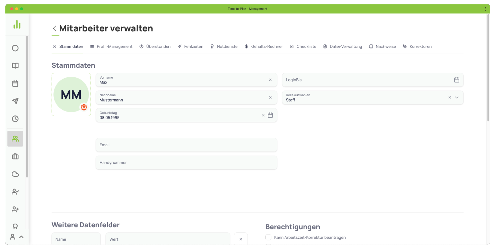 Mitarbeiterverwaltung